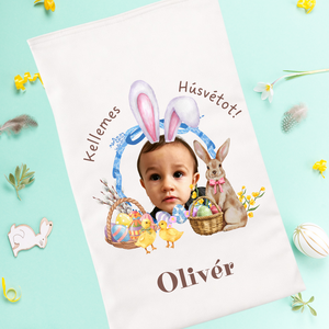 Húsvéti zsák  - ünnepi díszek, dekorációk - húsvéti díszek és dekorációk - húsvéti ajándékátadó - Meska.hu