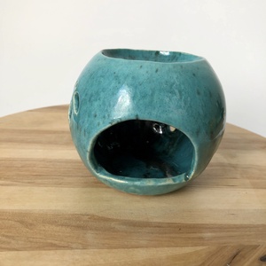 Türkiz illóolaj-párologtató gömb - otthon & életmód - gyertya, illat, aroma - párologtató - Meska.hu