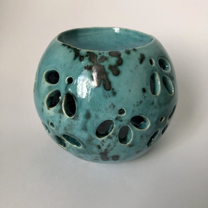 Türkiz illóolaj-párologtató gömb - Meska.hu