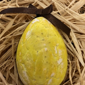 Sárga kerámia húsvéti tojások - otthon & életmód - dekoráció - dísztárgy - Meska.hu