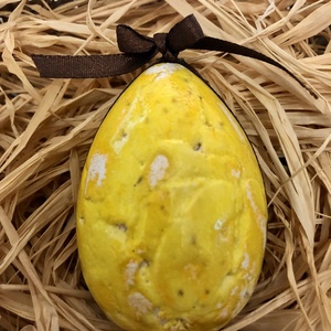 Sárga kerámia húsvéti tojások - Meska.hu