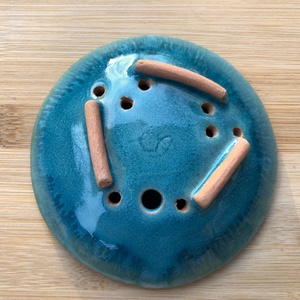 Türkiz szappantartó - otthon & életmód - fürdőszoba - szappantartó - Meska.hu