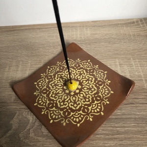 Mandalás füstolőtartó - otthon & életmód - dekoráció - spiritualitás - füstölő és füstölőtartó - Meska.hu