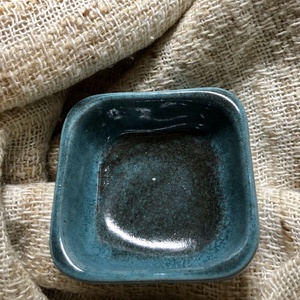 Mártogatós tálka - türkiz-grafit - otthon & életmód - konyhafelszerelés, tálalás - tálalás - tányér & étkészlet - Meska.hu