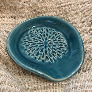 Fokhagyma reszelő / Fakanáltartó - türkiz, Otthon & Életmód, Konyhafelszerelés, tálalás, Sütés, főzés, Fakanál & Fakanáltartó, Kerámia, Agyagozás, MESKA