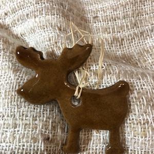 Szarvas karácsonyi dísz - Meska.hu