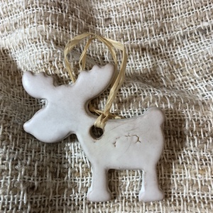 Szarvas karácsonyi dísz - karácsony - karácsonyi lakásdekoráció - karácsonyfadíszek - Meska.hu