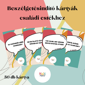 Beszélgetésindító kártyák-családi estékhez, Játék & Sport, Táblajáték és Kártyajáték, Kártya, , MESKA