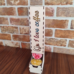 Dolce Gusto kapszulatartó , Otthon & Életmód, Konyhafelszerelés, tálalás, Konyhai tárolás, Tea & Kávé tárolás, Gravírozás, pirográfia, Famegmunkálás, MESKA