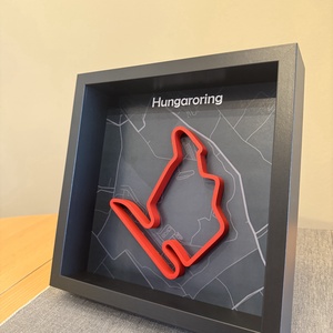 Forma 1 Kép - 3D Nyomtatott Nyomvonallal, Otthon & Életmód, Dekoráció, Kép & Falikép, 3d képek, Fotó, grafika, rajz, illusztráció, Mindenmás, MESKA