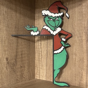 Grincs témájú ajtódísz  Karácsonyi dekoráció - karácsony - adventi díszek - adventi ajtódísz - Meska.hu