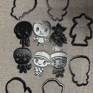 Stranger Things süti- és fondantkiszúró szett - otthon & életmód - konyhafelszerelés, tálalás - sütés, főzés - sütikiszúró - Meska.hu