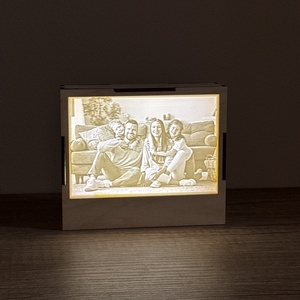 Fekvő LithoBox , Otthon & Életmód, Dekoráció, Kép & Falikép, 3d képek, Fotó, grafika, rajz, illusztráció, Gravírozás, pirográfia, MESKA