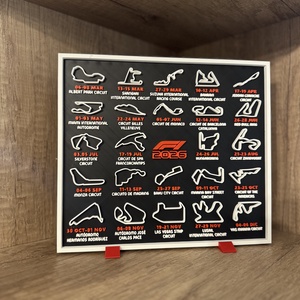 3D nyomtatott Forma 1 naptár � 2026 - otthon & életmód - papír, írószer - naptár & tervező - Meska.hu