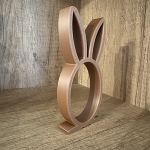 Nyuszis kinder tojás tartó - ünnepi díszek, dekorációk - húsvéti díszek és dekorációk - húsvéti ajándékátadó - Meska.hu