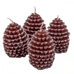 Kontúrozott toboz gyertya kicsi 52x70 mm - csoki szett - kellékek & szerszámok - dekorációs kellékek - dekorációs gyertya - Meska.hu