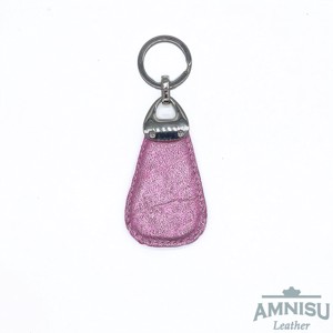Metál rózsaszín csepp alakú swarovski köves bőr kulcstartó H4001 - táska & tok - kulcstartó & táskadísz - kulcstartó - Meska.hu