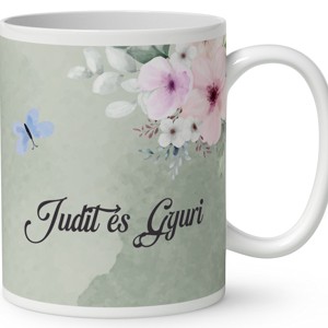 Névvel kérhető - Házassági évfordulóra mintás bögre - otthon & életmód - konyhafelszerelés, tálalás - tálalás - bögre & csésze - Meska.hu