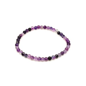 Lila fluorit golyó karkötő 45 mm, Ékszer, Karkötő, Ásványkarkötő, , MESKA