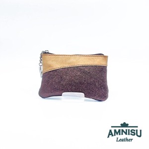 Sötétbarna - sötét arany ívelt egy cipzáras kulcstartó C9001 - táska & tok - kulcstartó & táskadísz - kulcstartó - Meska.hu