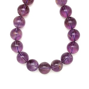 Ametiszt kongó golyó 14-14,5mm  ékszerkészítő alapanyag (füzér), Kellékek & szerszámok, Ásvány alapanyag, Ásványfüzér, , MESKA