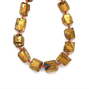 Aura kvarc lapcs. arany növekvő 6-20x9-16mm ékszerkészítő alapanyag (füzér), Kellékek & szerszámok, Ásvány alapanyag, Ásványfüzér, , MESKA