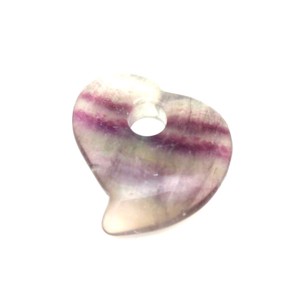 Fluorit fánk szív 40x40mm, Ékszer, Nyaklánc, Medál, , MESKA