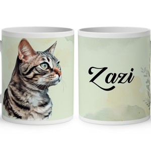 Névvel kérhető - Kaliforniai pöttyös macska portré mintás bögre, Otthon & Életmód, Konyhafelszerelés, tálalás, Tálalás, Bögre & Csésze, , MESKA