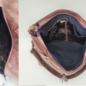 Fényes barna bőr válltáska Expedition M 006 - táska & tok - kézitáska & válltáska - vállon átvethető táska - Meska.hu