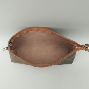 Zöld-bronz színátmenetes bőr cipzáros neszesszer Barchetta 021 Max - táska & tok - neszesszer - Meska.hu