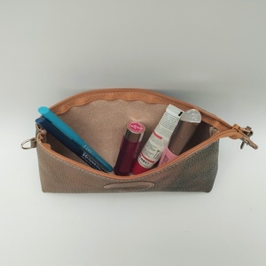 Zöld-bronz színátmenetes bőr cipzáros neszesszer Barchetta 021 Max - táska & tok - neszesszer - Meska.hu