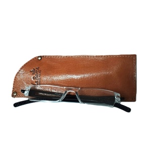 Barna bőr szemüvegtok Oculos 001 S - táska & tok - pénztárca & más tok - szemüvegtok - Meska.hu