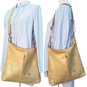 Bézs bőr válltáska - GONDOLA 028 - táska & tok - kézitáska & válltáska - válltáska - Meska.hu