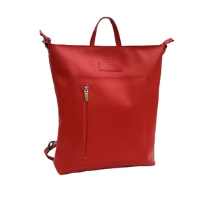 Piros bőr válltáska és hátizsák City L 011 - Meska.hu