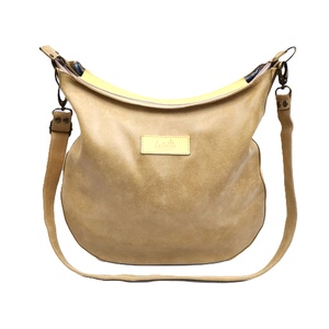 Sárga bőr válltáska tárcával Gondola 024 - Meska.hu