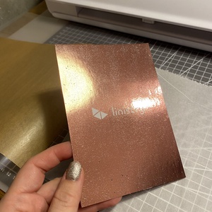 A6 rosegold kétoldalas fóliázott kártya - Meska.hu