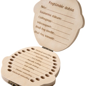 Festett tejfogtartó doboz fiúknak barna hajjal - kellékek & szerszámok - fa - doboz - Meska.hu