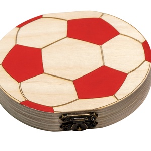 Tejfogtartó doboz focirajongóknak (piros), Otthon & Lakás, Tárolás & Rendszerezés, Doboz, Festett tárgyak, MESKA
