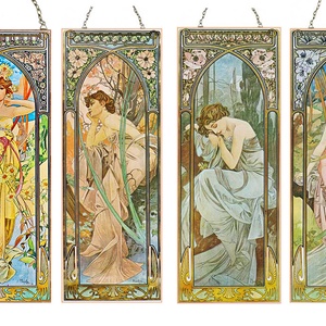 Alphonse Mucha-Napszakok (garnitúra) -  - Meska.hu