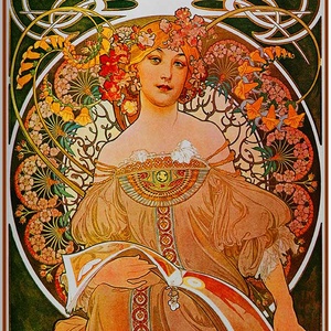Alfons Mucha - Álmodozás - Meska.hu