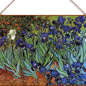 Van Gogh-Írisz (üvegkép), Otthon & Életmód, Dekoráció, Kép & Falikép, Üvegkép, Üvegművészet, MESKA