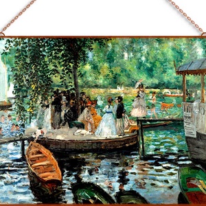 Auguste Renoir-La_Grenouillere (üvegkép), Otthon & Életmód, Dekoráció, Kép & Falikép, Üvegkép, Üvegművészet, MESKA