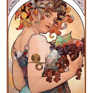 Alfons Mucha - Gyümölcs - Meska.hu
