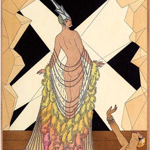 Art Deco stílusú üvegkép, Otthon & Életmód, Dekoráció, Kép & Falikép, Üvegkép, Üvegművészet, MESKA