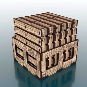 Raklap poháralátét készlet, tartóval, Otthon & Életmód, Konyhafelszerelés, tálalás, Tálalás, Tányér- és poháralátét, Gravírozás, pirográfia, MESKA