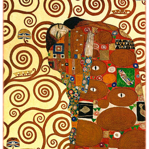 Gustav Klimt - Ölelés, Otthon & Életmód, Dekoráció, Kép & Falikép, Üvegkép, Üvegművészet, MESKA