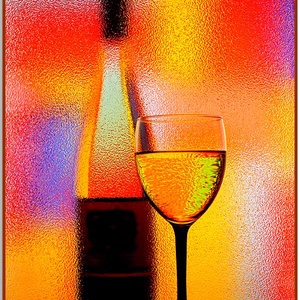 Abstract Wine, Otthon & Életmód, Dekoráció, Kép & Falikép, Üvegkép, Üvegművészet, MESKA