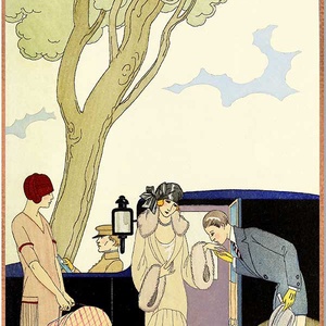 Art Deco stílusú üvegkép, Otthon & Életmód, Dekoráció, Kép & Falikép, Üvegkép, Üvegművészet, MESKA