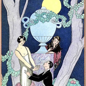 Art Deco stílusú üvegkép, Otthon & Életmód, Dekoráció, Kép & Falikép, Üvegkép, Üvegművészet, MESKA