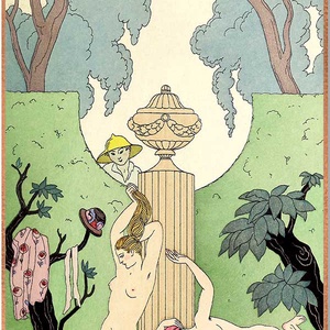 Art Deco stílusú üvegkép, Otthon & Életmód, Dekoráció, Kép & Falikép, Üvegkép, Üvegművészet, MESKA
